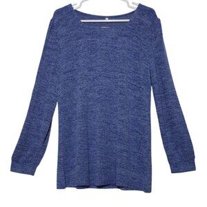 Alishebuy Womens Blue Long Sleeve Top XL Cotton/Polyester Blend. NWT.